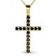 1 - Aja Black Diamond Cross Pendant 