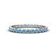 1 - Arria 2.00 mm Blue Topaz Eternity Band 