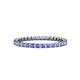 1 - Clarissa 2.00 mm Princess Cut Tanzanite Eternity Band 