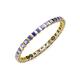 3 - Clarissa 2.00 mm Princess Cut Tanzanite Eternity Band 