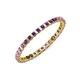3 - Clarissa 2.00 mm Princess Cut Amethyst Eternity Band 