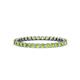 1 - Clarissa 2.00 mm Princess Cut Peridot Eternity Band 