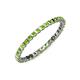 3 - Clarissa 2.00 mm Princess Cut Peridot Eternity Band 
