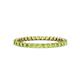 1 - Clarissa 2.00 mm Princess Cut Peridot Eternity Band 