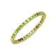3 - Clarissa 2.00 mm Princess Cut Peridot Eternity Band 