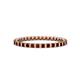 1 - Clarissa 2.00 mm Princess Cut Red Garnet Eternity Band 