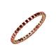 3 - Clarissa 2.00 mm Princess Cut Red Garnet Eternity Band 