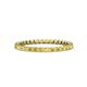 1 - Clarissa 2.00 mm Princess Cut Yellow Sapphire Eternity Band 
