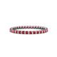 1 - Clarissa 2.00 mm Princess Cut Ruby Eternity Band 