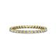 1 - Clarissa 2.00 mm Princess Cut Diamond Eternity Band 