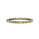 1 - Clarissa 2.00 mm Princess Cut Yellow Diamond Eternity Band 