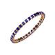 3 - Clarissa 2.00 mm Princess Cut Blue Sapphire Eternity Band 