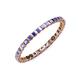 3 - Clarissa 2.00 mm Princess Cut Tanzanite Eternity Band 