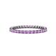 1 - Clarissa 2.00 mm Princess Cut Amethyst Eternity Band 