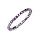 3 - Clarissa 2.00 mm Princess Cut Amethyst Eternity Band 