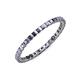 3 - Clarissa 2.00 mm Princess Cut Iolite Eternity Band 