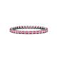 1 - Clarissa 2.00 mm Princess Cut Rhodolite Garnet Eternity Band 
