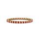 1 - Clarissa 2.00 mm Princess Cut Ruby Eternity Band 