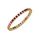 3 - Clarissa 2.00 mm Princess Cut Ruby Eternity Band 