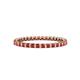 1 - Clarissa 2.00 mm Princess Cut Ruby Eternity Band 
