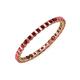 3 - Clarissa 2.00 mm Princess Cut Ruby Eternity Band 