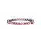 1 - Clarissa 2.00 mm Princess Cut Pink Tourmaline Eternity Band 
