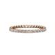 1 - Clarissa 2.00 mm Princess Cut Diamond Eternity Band 