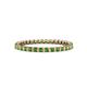 1 - Clarissa 2.00 mm Princess Cut Green Garnet Eternity Band 