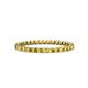 1 - Clarissa 2.00 mm Princess Cut Yellow Diamond Eternity Band 