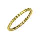 3 - Clarissa 2.00 mm Princess Cut Yellow Diamond Eternity Band 