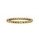 1 - Clarissa 2.00 mm Princess Cut Yellow Diamond Eternity Band 