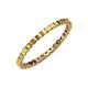 3 - Clarissa 2.00 mm Princess Cut Yellow Diamond Eternity Band 