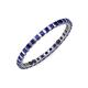 3 - Clarissa 2.00 mm Princess Cut Blue Sapphire Eternity Band 