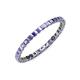 3 - Clarissa 2.00 mm Princess Cut Tanzanite Eternity Band 