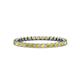 1 - Clarissa 2.00 mm Princess Cut Yellow Sapphire Eternity Band 