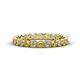 1 - Arria 2.40 mm Citrine and Diamond Eternity Band 