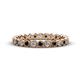 1 - Arria 2.40 mm Black and White Diamond Eternity Band 