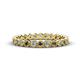 1 - Arria 2.40 mm Smoky Quartz and Diamond Eternity Band 