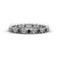 1 - Arria 2.40 mm Blue and White Diamond Eternity Band 