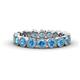 1 - Arria 3.00 mm Blue Topaz Eternity Band 