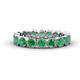 1 - Arria 3.00 mm Created Emerald Eternity Band 
