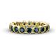 1 - Arria 3.00 mm Blue Diamond Eternity Band 