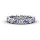 1 - Arria 3.00 mm Tanzanite and Diamond Eternity Band 