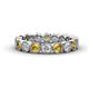 1 - Arria 3.00 mm Citrine and Diamond Eternity Band 