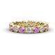 1 - Arria 3.00 mm Amethyst and Diamond Eternity Band 