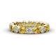 1 - Arria 3.00 mm Citrine and Diamond Eternity Band 