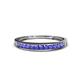 1 - Aqilia 2.00 mm Princess Cut Tanzanite 13 Stone Wedding Band 