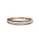 1 - Aqilia 2.00 mm Princess Cut Diamond 13 Stone Wedding Band 