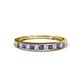 1 - Aqilia 2.00 mm Iolite and Lab Grown Diamond Wedding Band 