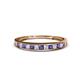 1 - Aqilia 2.00 mm Iolite and Lab Grown Diamond Wedding Band 